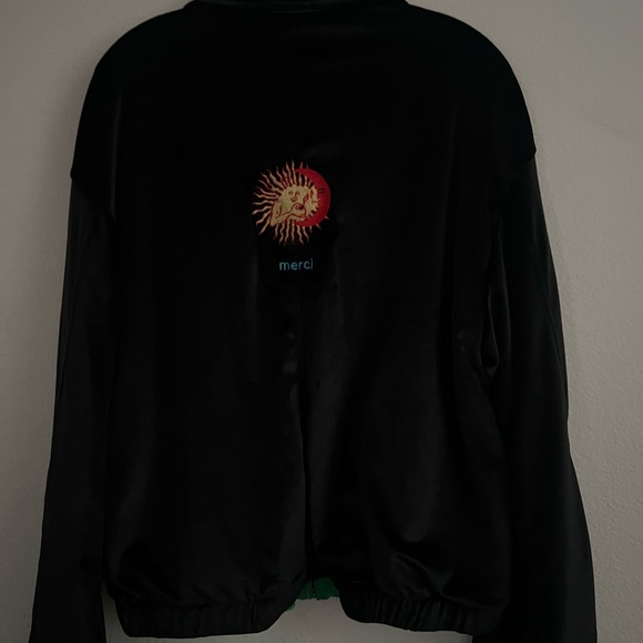 Jungles MERCI VELOUR JACKET - BLACK - Picture 5 of 6